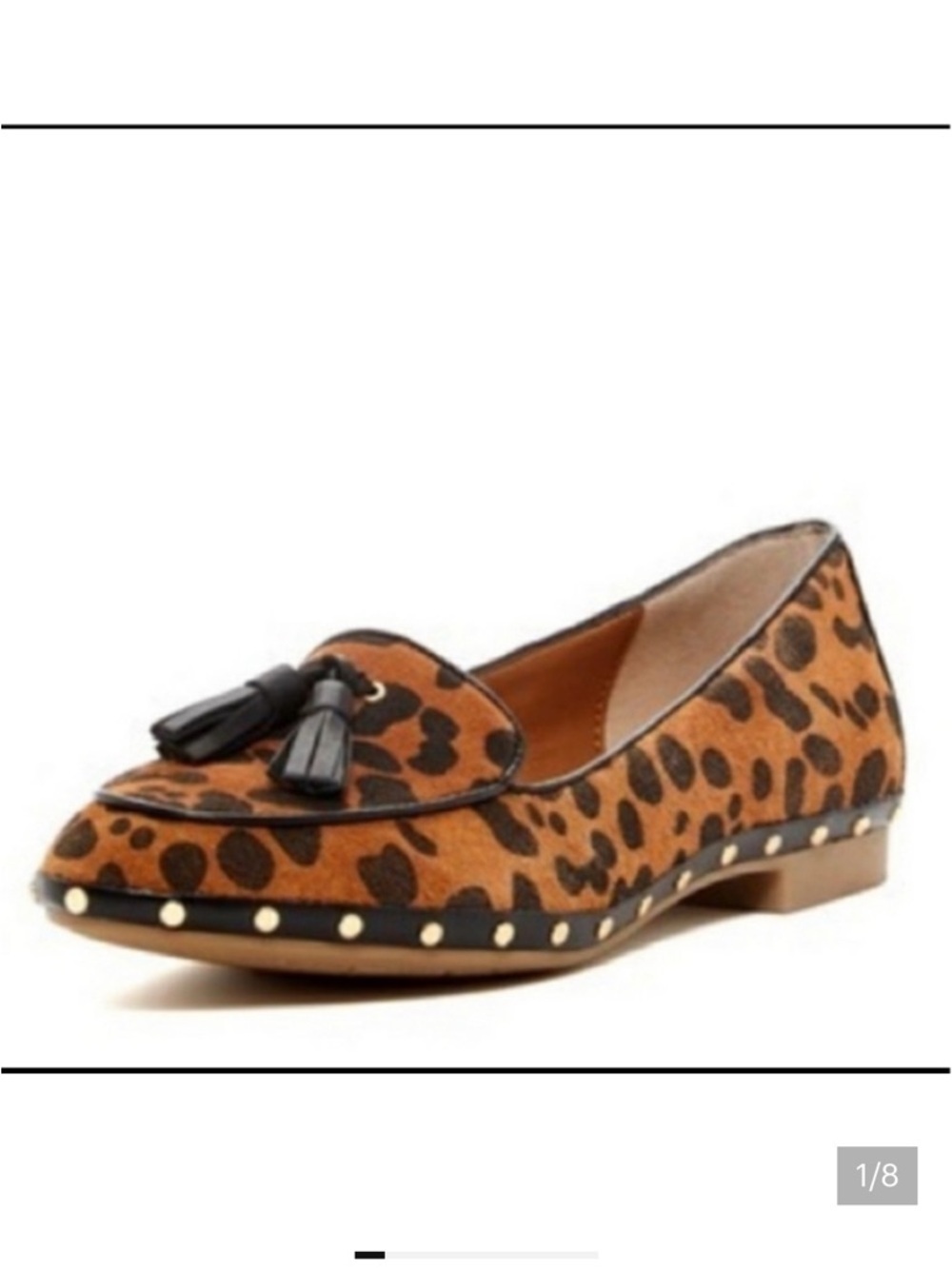 Dolce Vita Leopard Tassel Loafers in Brown and Black